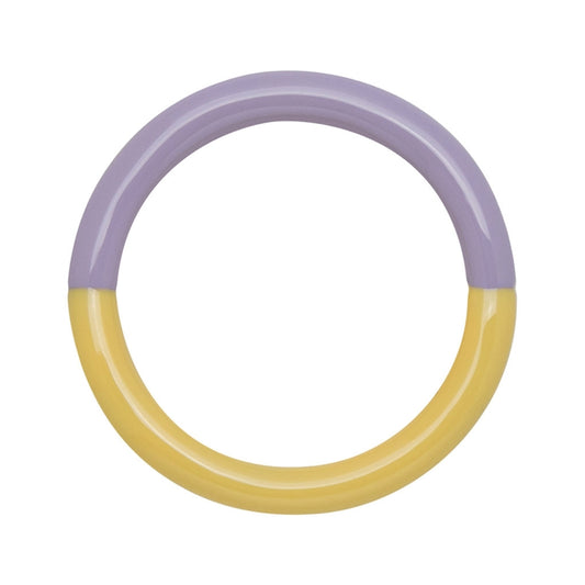 LULU Double Color Ring bright yellow/lavender