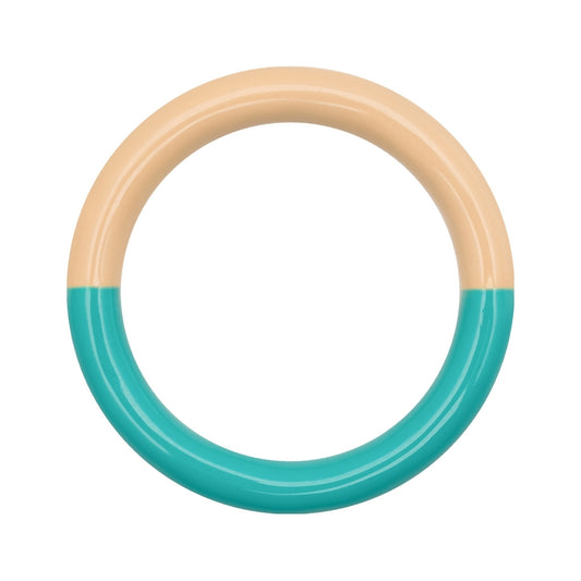 LULU Double Color Ring petrol/buttercup