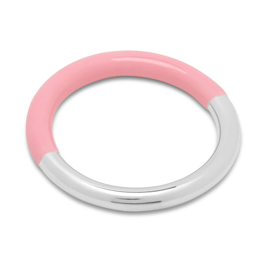 LULU Double Color Ring rosa-silber